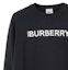 Lookbook Burberry Classic Multicolor Logo Print Crewneck Sweatshirt Navy Blue (). 80688061