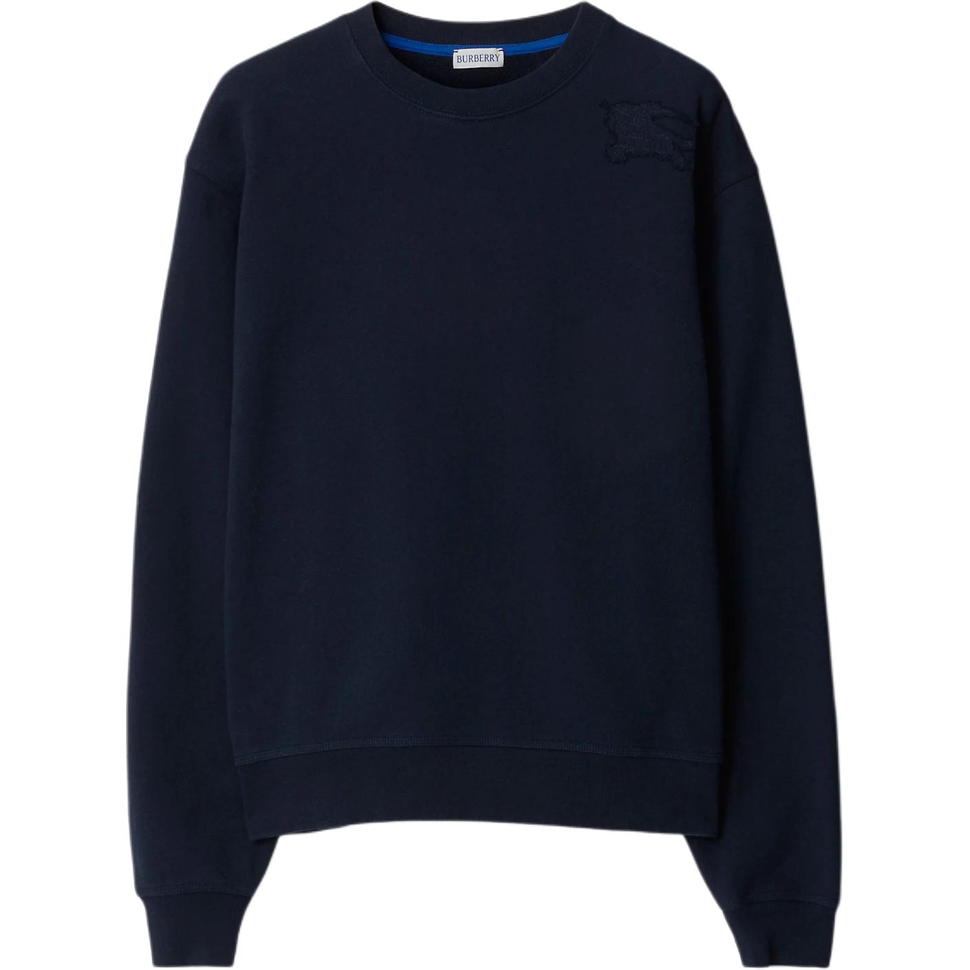 Order Sudadera Burberry azul marino clásico para hombre, cuello redondo y manga larga. 80945981