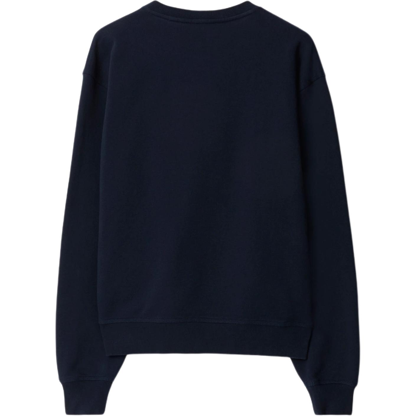 Lookbook Sudadera Burberry azul marino clásico para hombre, cuello redondo y manga larga. 80945981