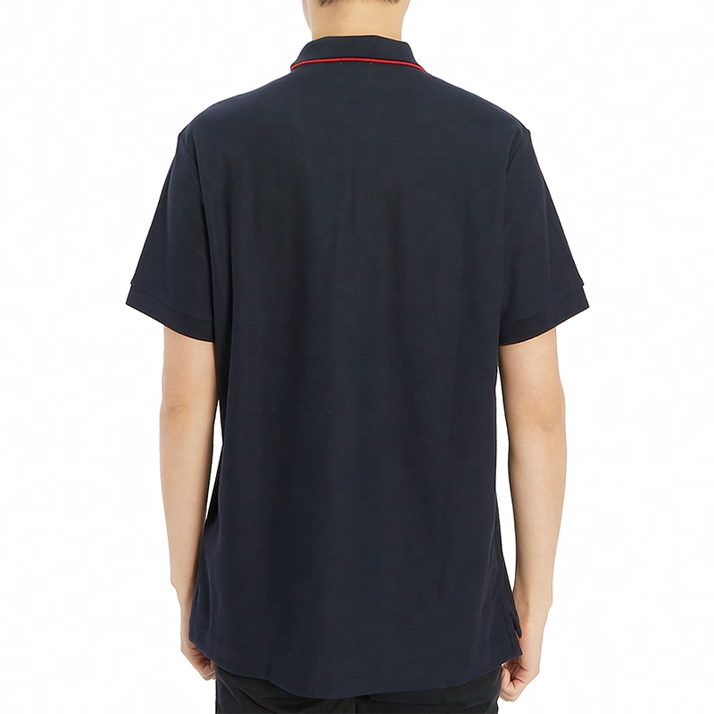 Burberry Classic Navy Blue Short Sleeve Polo Shirt 80170071 圖 4