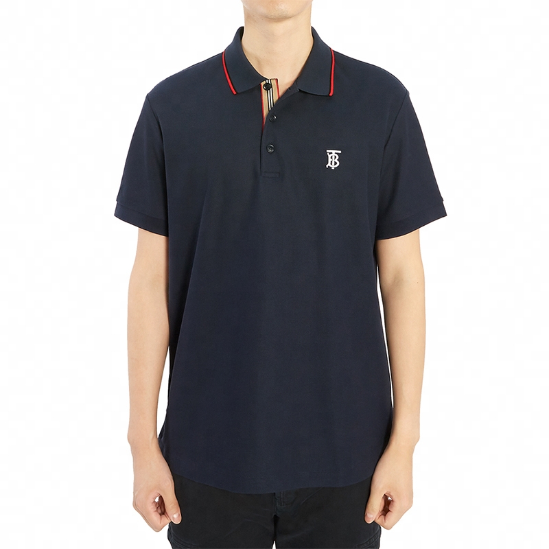 Burberry Classic Navy Blue Short Sleeve Polo Shirt 80170071 圖 6
