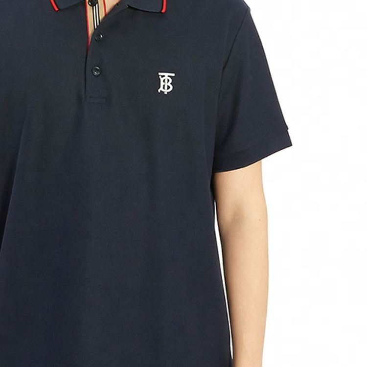 Burberry Classic Navy Blue Short Sleeve Polo Shirt 80170071 圖 8