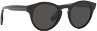 Lookbook Gafas de Sol Ovaladas Burberry Negras - Diseño Elegante y Cómodo. BE4359399687
