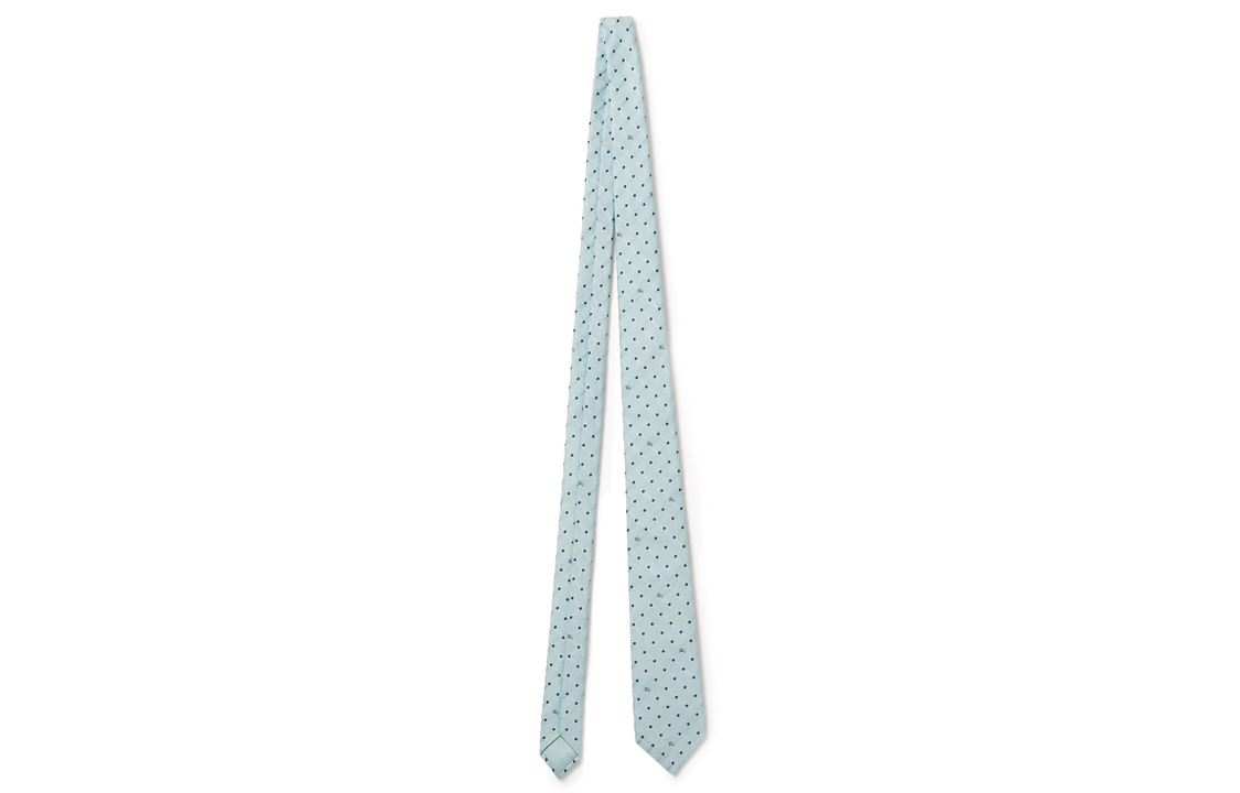 Order Burberry Classic Polka Dot Silk Jacquard Tie  Light Blue. 80684931