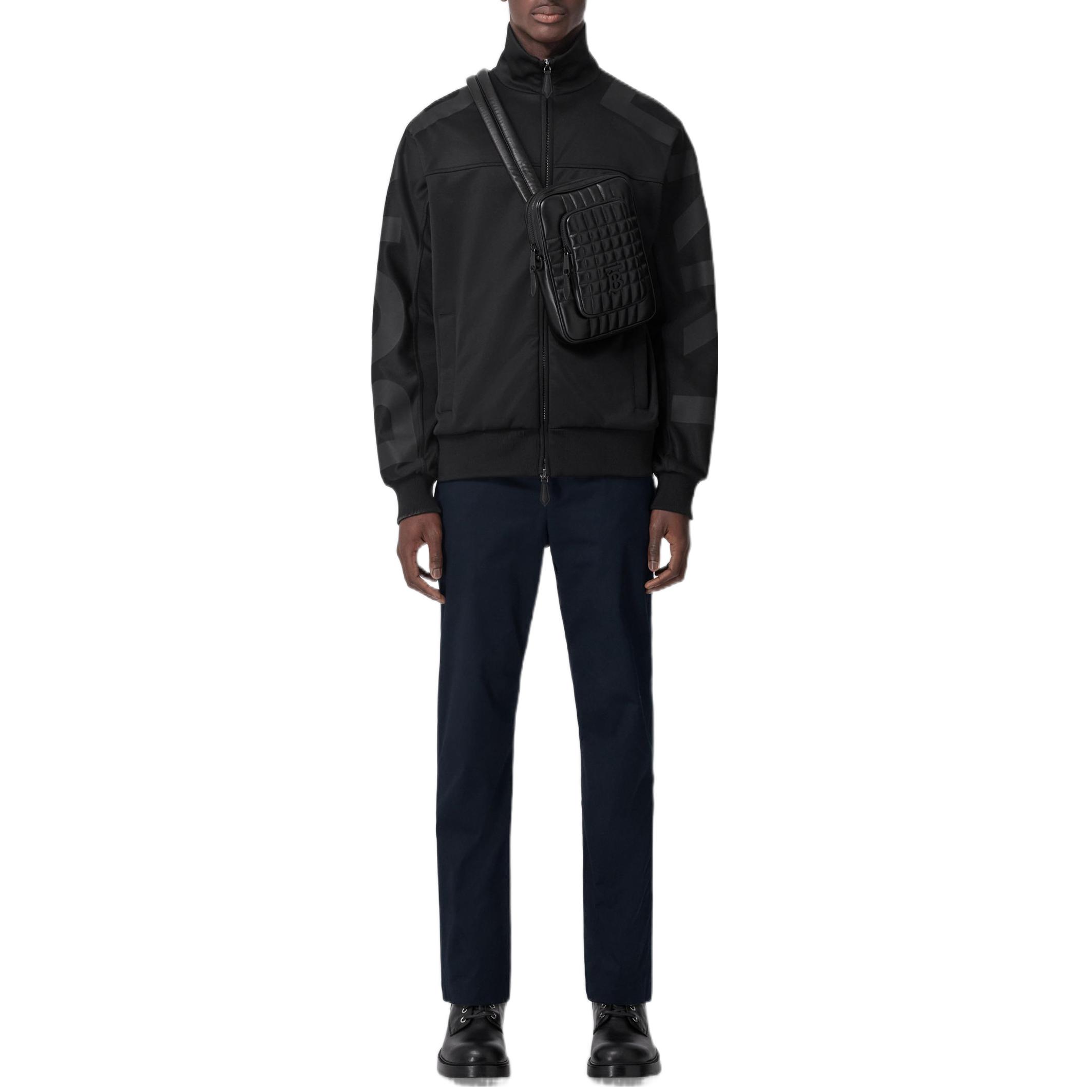 Burberry Classic Solid Logo Embroidered Straight-Leg Casual Pants Navy Men. 80551741 圖 3