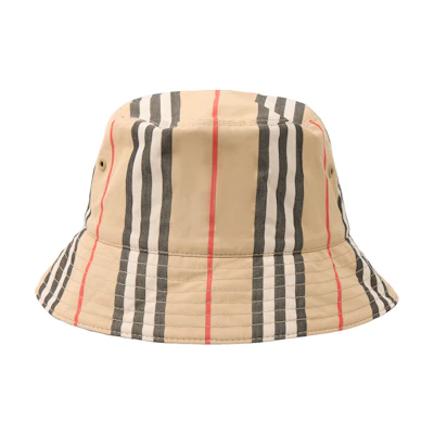 Burberry Classic Stripe Cotton Bucket Hat Unisex 80562421