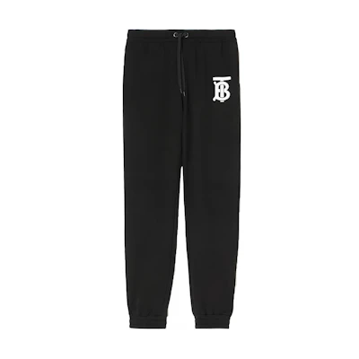 Burberry Classic TB Logo Print Knit Sweatpants Black 80246071