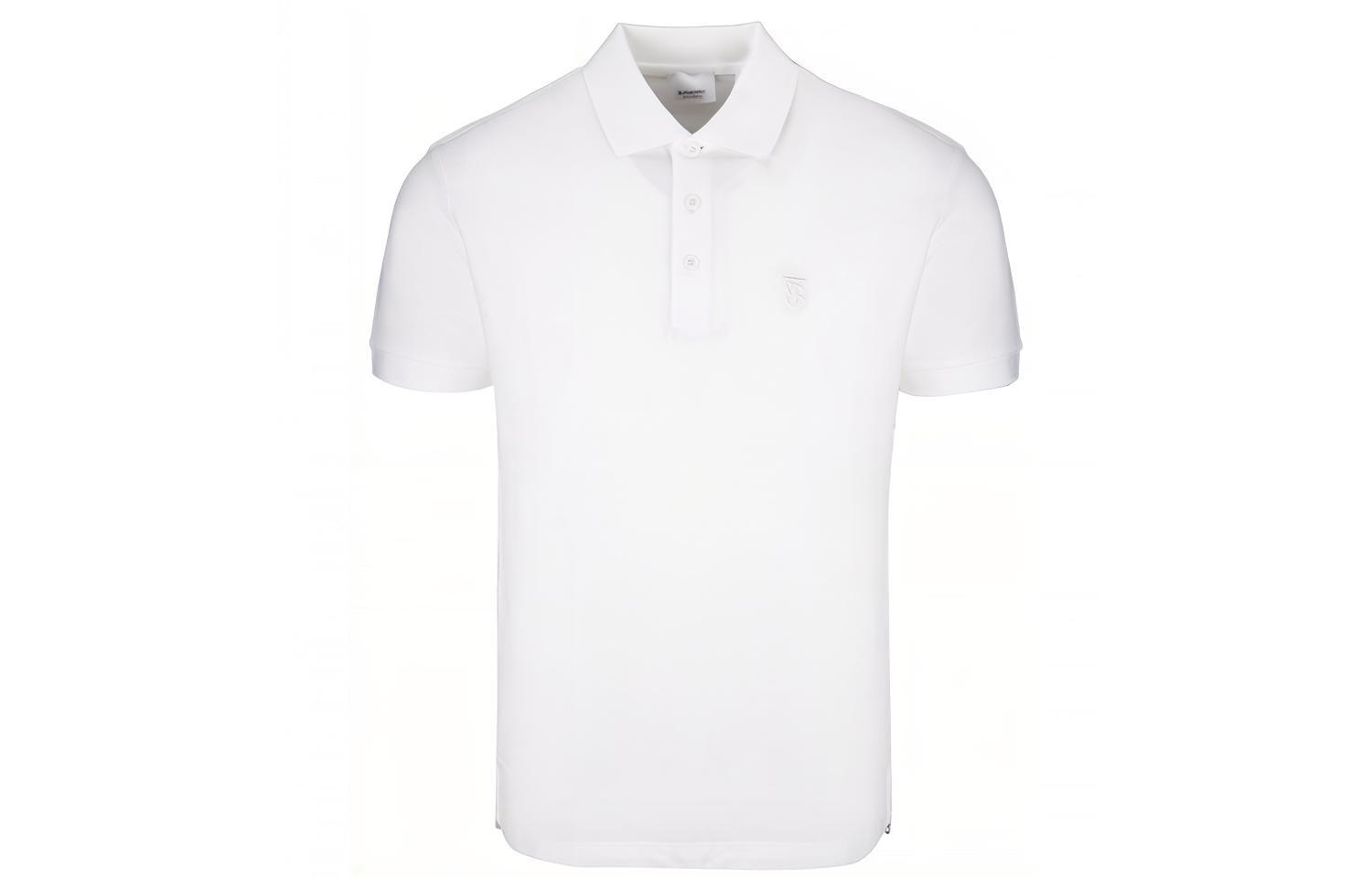 Order Burberry Klasik Polo Lengan Pendek Logo TB Putih 8014005