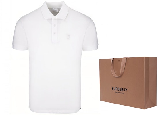 Burberry Klasik Polo Lengan Pendek Logo TB Putih 8014005 Lookbook Burberry Klasik Polo Lengan Pendek Logo TB Putih 8014005