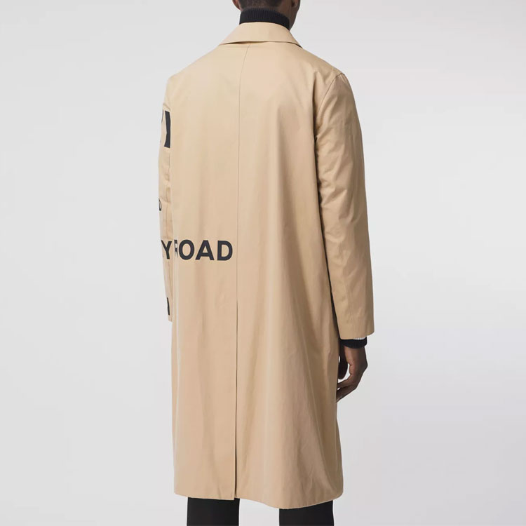 Shop Burberry Clásica Gabardina Color Miel de Algodón. 80158971