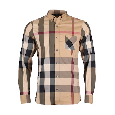 Burberry Classic Vintage Check Long Sleeve Shirt Fall Khaki 40458311