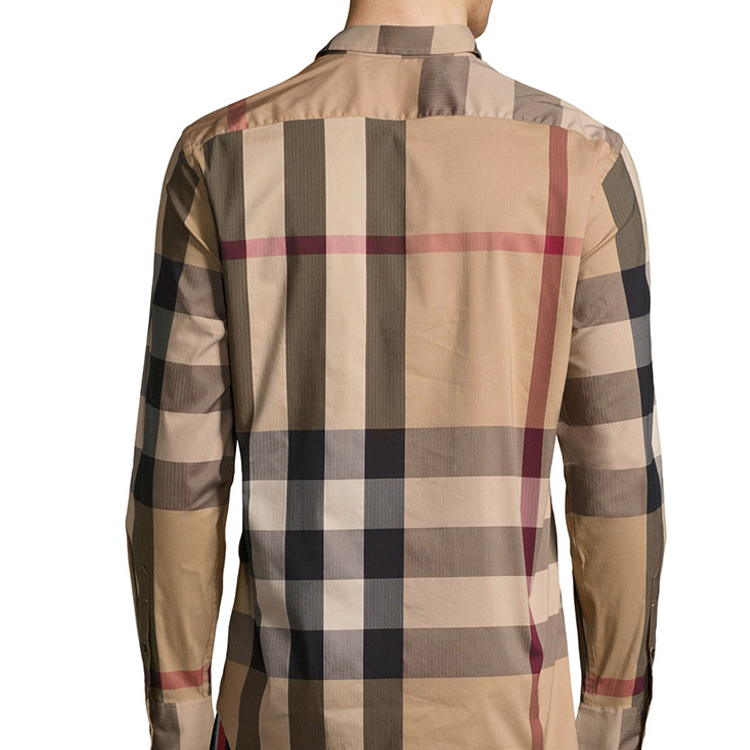 Burberry Classic Vintage Check Long Sleeve Shirt Fall Khaki 40458311 圖 6