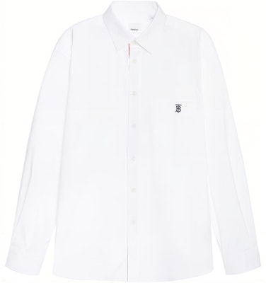 Burberry Kemeja Putih Lengan Panjang Katun dengan Logo - Edisi Musim Semi. 80430601 Order Burberry Kemeja Putih Lengan Panjang Katun dengan Logo - Edisi Musim Semi. 80430601