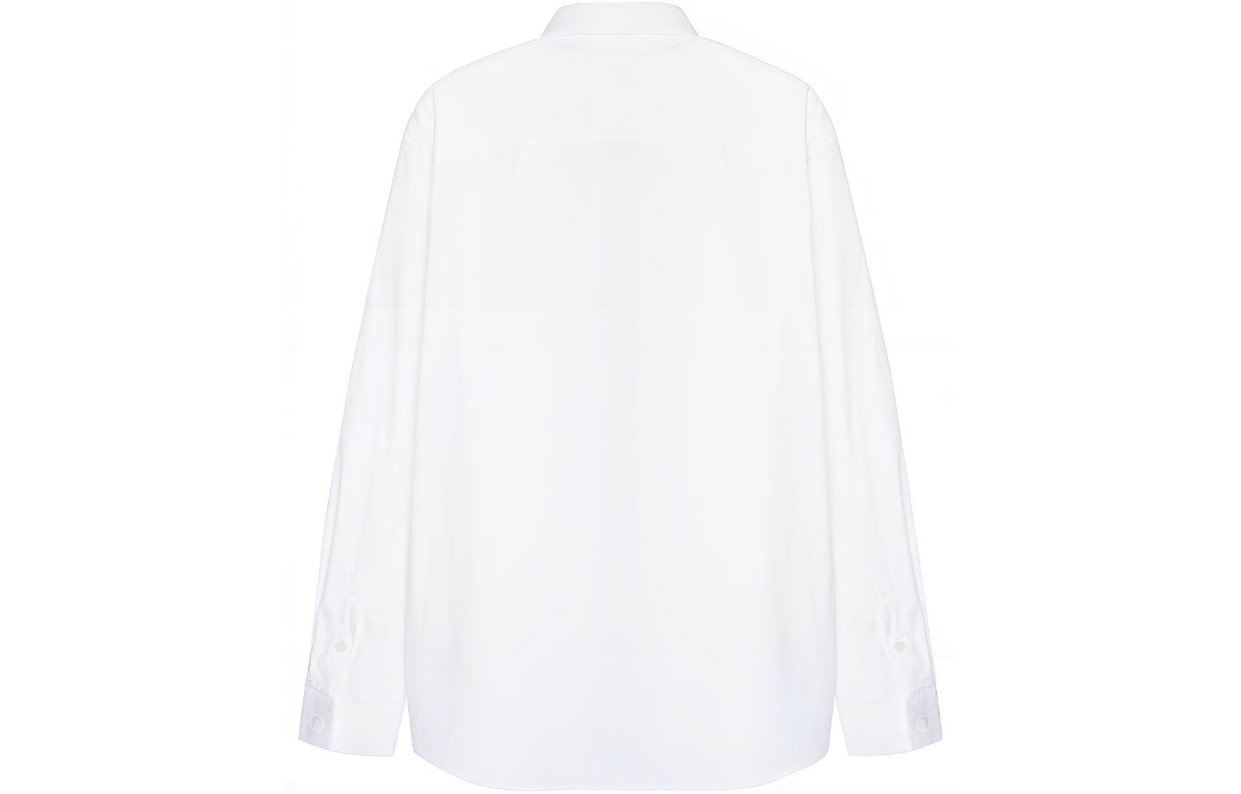 Lookbook Burberry Kemeja Putih Lengan Panjang Kapas Logo - Edisi Musim Bunga. 80430601