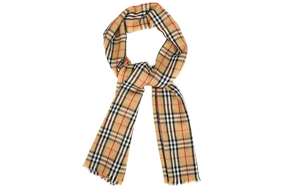Burberry Classic Yellow Check Cashmere Scarf 4076807 圖 2