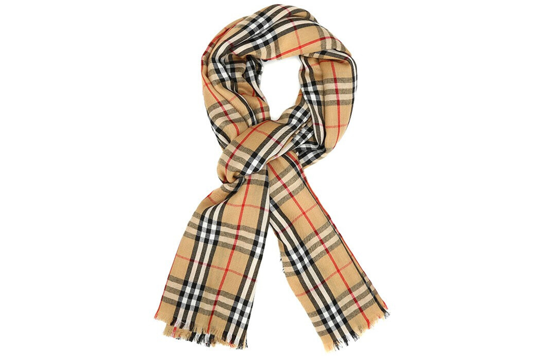 Burberry Classic Yellow Check Cashmere Scarf 4076807 圖 4