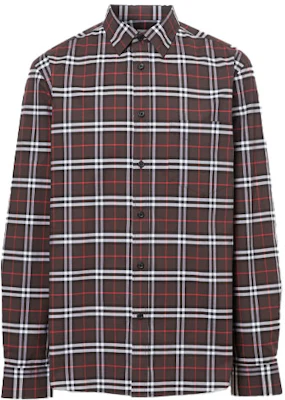 버버리 컬러블록 체크 무늬 긴팔 캐주얼 셔츠. 80175641 Order 버버리 컬러블록 체크 무늬 긴팔 캐주얼 셔츠. 80175641