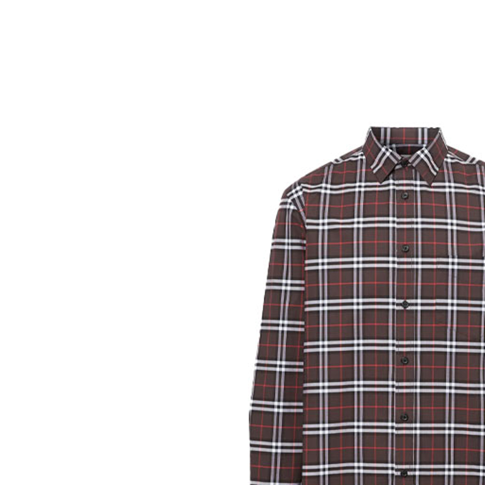Details for Camisa Casual de Manga Larga Burberry a Cuadros de Bloques de Color. 80175641