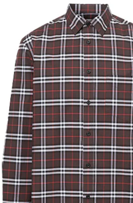 버버리 컬러블록 체크 무늬 긴팔 캐주얼 셔츠. 80175641 Details for 버버리 컬러블록 체크 무늬 긴팔 캐주얼 셔츠. 80175641