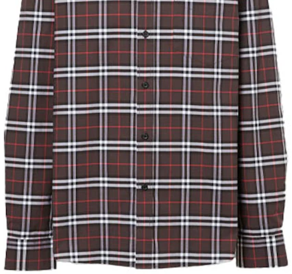 버버리 컬러블록 체크 무늬 긴팔 캐주얼 셔츠. 80175641 Sizing 버버리 컬러블록 체크 무늬 긴팔 캐주얼 셔츠. 80175641