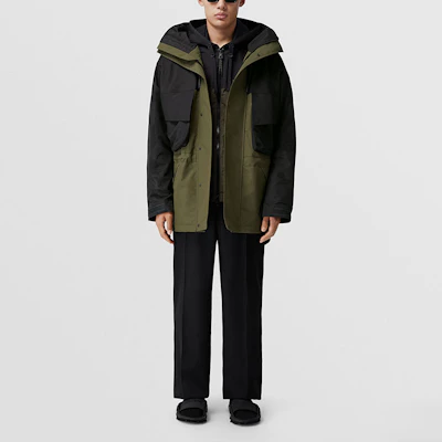 버버리 컬러블록 릴랙스핏 집업 후디 재킷 블랙/그린 80544461 Lookbook 버버리 컬러블록 릴랙스핏 집업 후디 재킷 블랙/그린 80544461