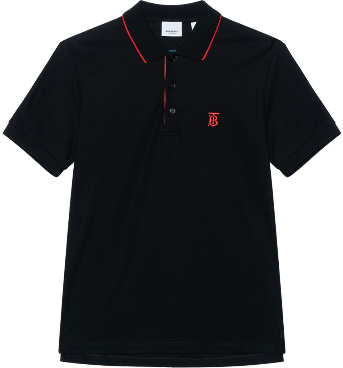 burberry-contrast-letter-embroidered-polo-shirt-black-8017003-a1189