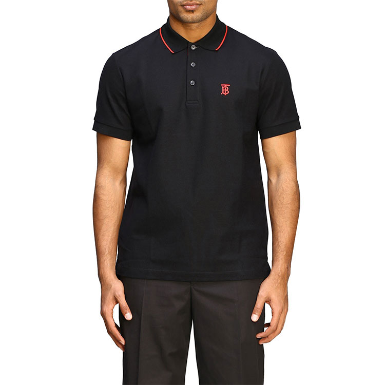 Purchase Burberry Polo Negro con Letras Bordadas en Contraste. 8017003-A1189