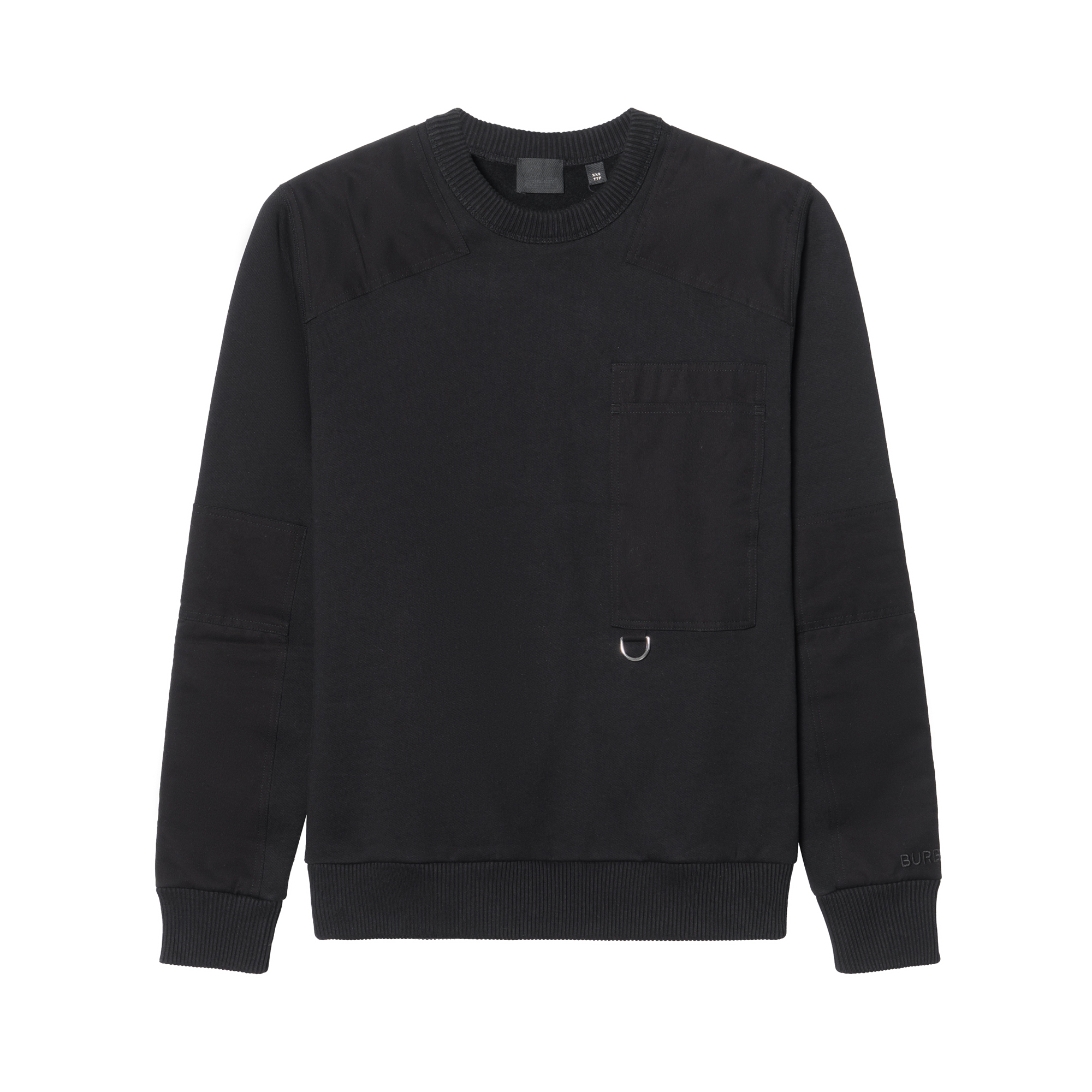 Burberry Contrast Panel Black Sweatshirt 80489171