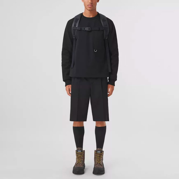 Burberry Contrast Panel Black Sweatshirt 80489171 圖 3
