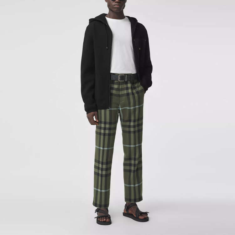 Burberry Contrast Pocket Wool Hoodie Black 80357971 圖 4