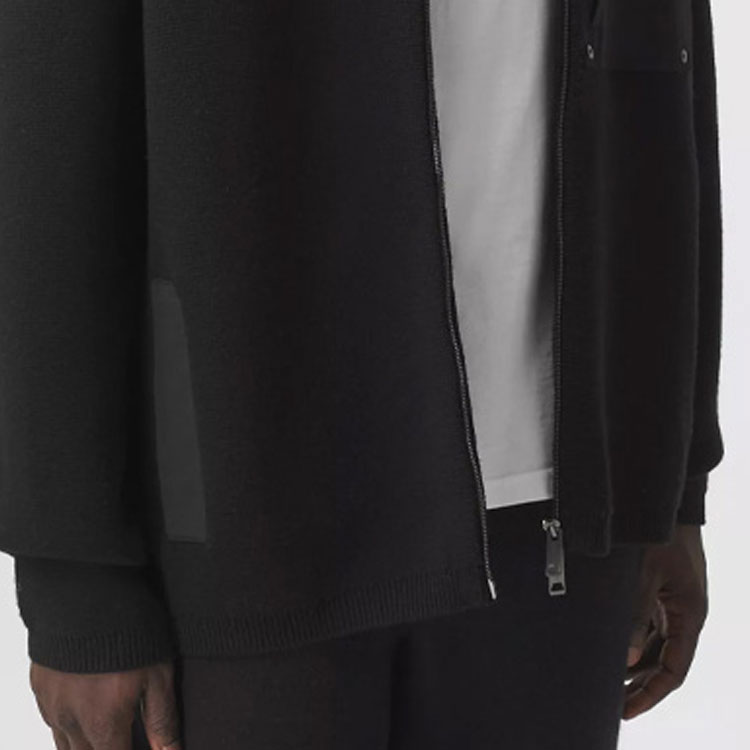 Burberry Contrast Pocket Wool Hoodie Black 80357971 圖 9