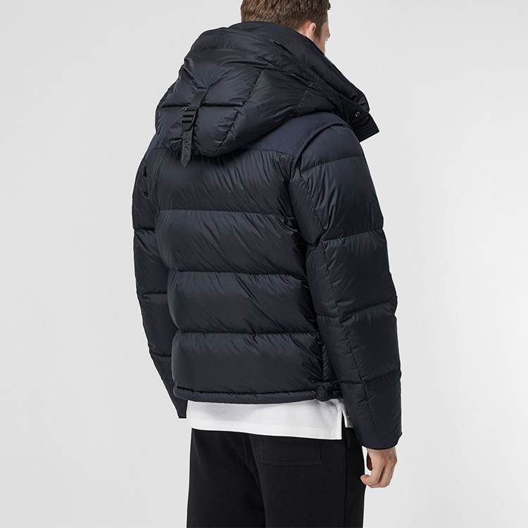 Burberry Convertible Sleeve Hooded Down Jacket Winter Black 80187311 圖 5