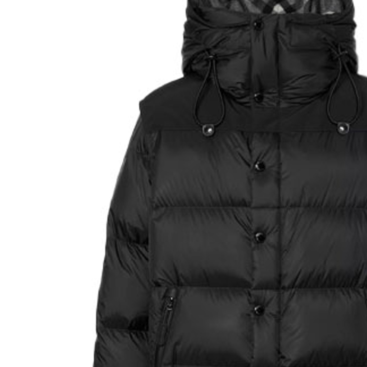 Burberry Convertible Sleeve Hooded Down Jacket Winter Black 80187311 圖 7