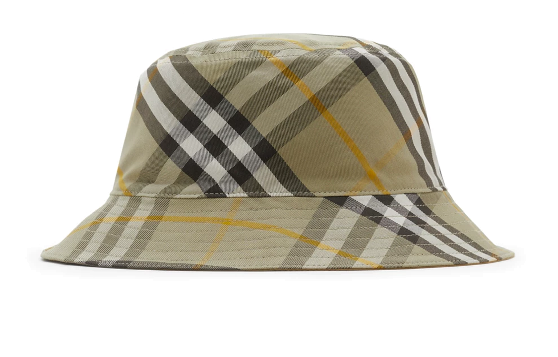 Lookbook Burberry Cotton Bucket Hat Brown Unisex Casual Style 80895141