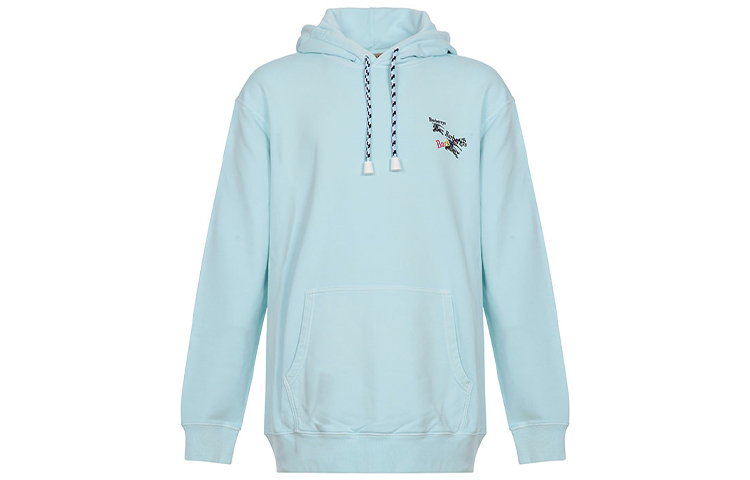 Burberry Cotton Hoodie Sweatshirt Pearl Blue 80016801