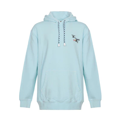 Burberry Cotton Hoodie Sweatshirt Pearl Blue 80016801