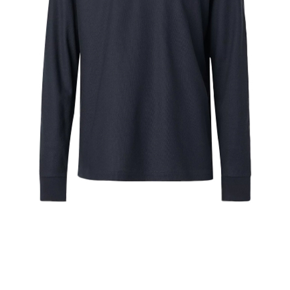 Burberry Cotton Long Sleeve Polo Shirt with Signature Logo Pattern 80176281 圖 7