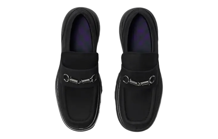 Lookbook Burberry Creeper Clamp 'Sepatu Loafer Hitam' 8077807-1007