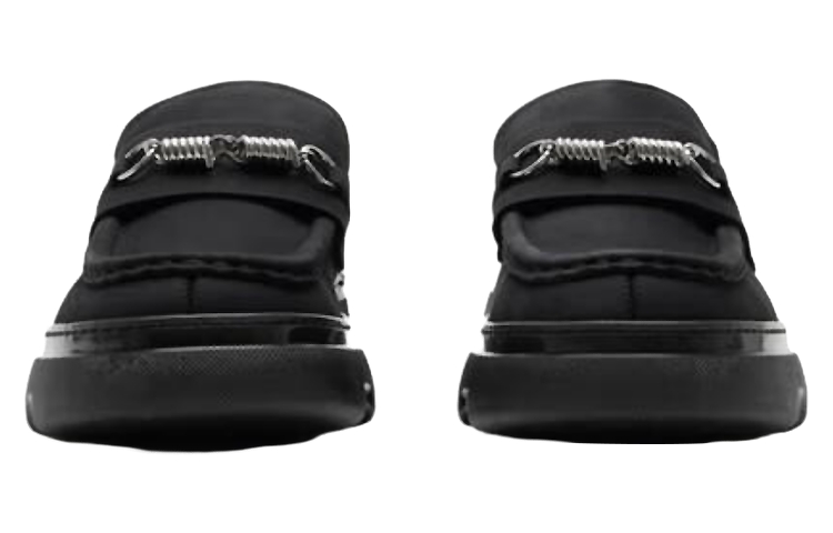 Shop Burberry Creeper Clamp 'Sepatu Loafer Hitam' 8077807-1007