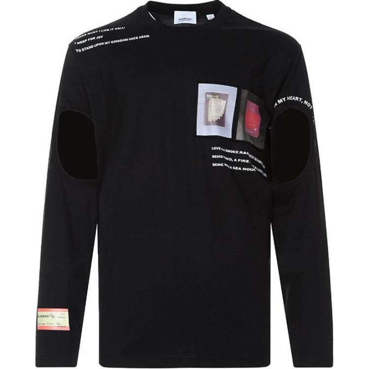 Burberry Crewneck Pullover Long Sleeve T-Shirt Black ID: 1233696 45586611