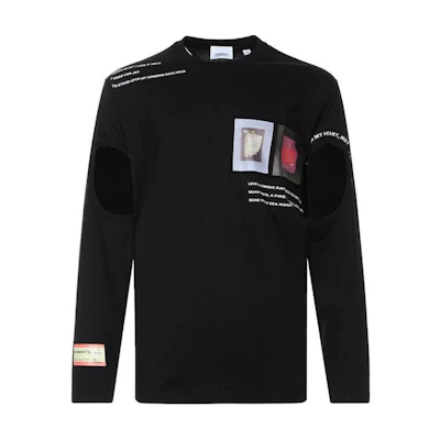 Burberry Crewneck Pullover Long Sleeve T-Shirt Black ID: 1233696 45586611