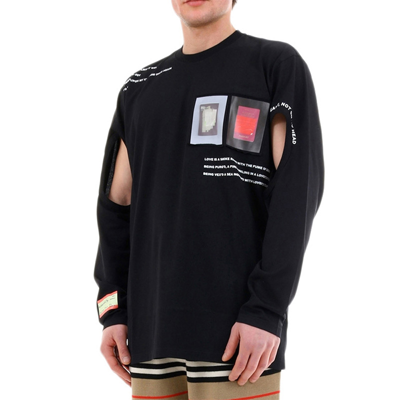 Purchase Burberry Crewneck Pullover Lengan Panjang Kaos Hitam ID: 1233696 45586611