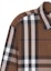Sizing Burberry Curved Hem Plaid Long Sleeve Shirt Dark Brown 80045351