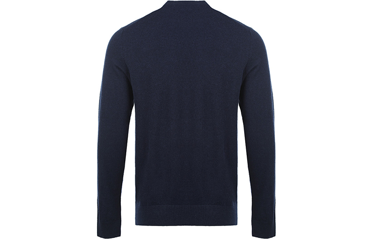 Lookbook Burberry Sweater Logo Bersulam Biru Gelap Crewneck Knit Lelaki/Wanita. 80321041