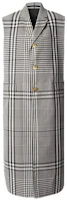 Burberry Dark Brown Check Functional Wool Sleeveless Coat 45652141 Burberry Dark Brown Check Functional Wool Sleeveless Coat 45652141