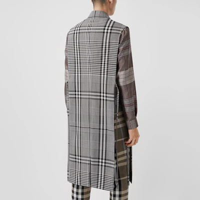 Burberry Mantel Wol Tanpa Lengan Coklat Gelap Motif Kotak 45652141 Shop Burberry Mantel Wol Tanpa Lengan Coklat Gelap Motif Kotak 45652141