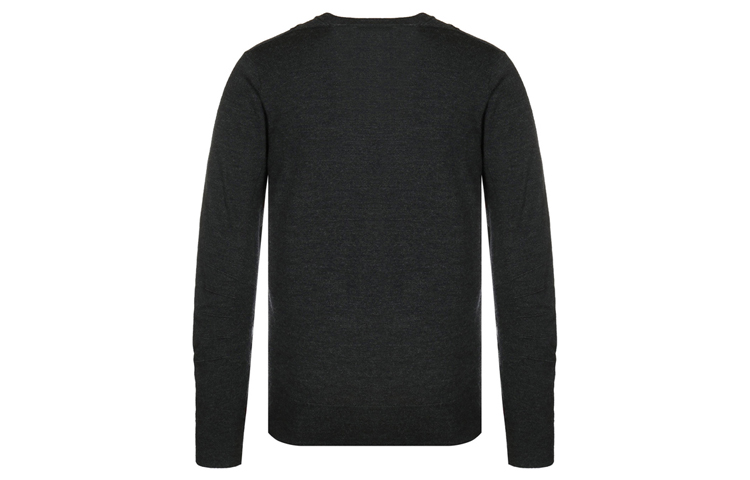 Burberry Deep Gray V-Neck Jacquard Wool Sweater 40690091 圖 3