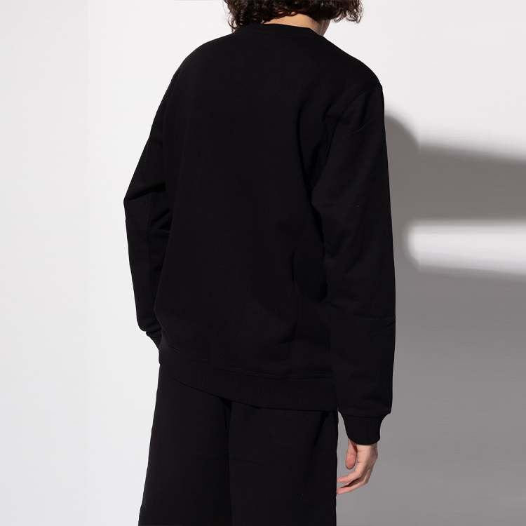 Burberry Deer Embroidery Crewneck Pullover Sweatshirt Black . 8042689-A1189 圖 5