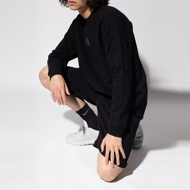 Burberry Deer Embroidery Crewneck Pullover Sweatshirt Black . 8042689-A1189 圖 6