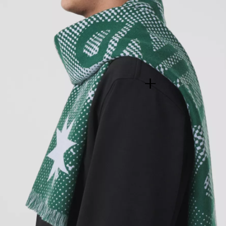 Burberry Destiny Monogram Wool Scarf Unisex Deep Spruce Green 80496631 圖 5